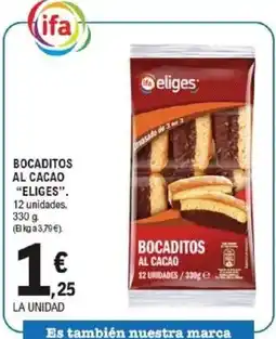 E.Leclerc ELIGES Bocaditos al cacao oferta