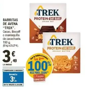 E.Leclerc TREK Barritas de avena oferta