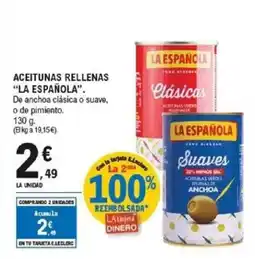 E.Leclerc LA ESPAÑOLA Aceitunas rellenas oferta