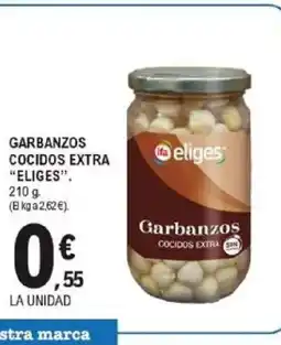 E.Leclerc ELIGES Garbanzos cocidos extra oferta