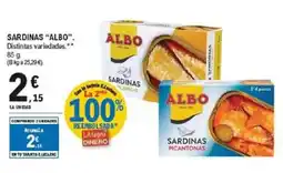 E.Leclerc ALBO Sardinas oferta