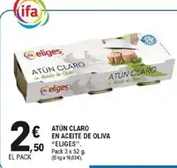 E.Leclerc ELIGES Atún claro en aceite de oliva oferta