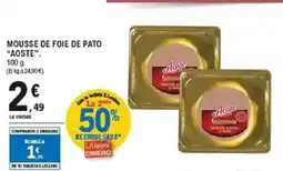 E.Leclerc AOSTE Mousse de foie de pato oferta