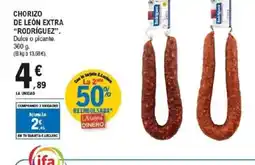 E.Leclerc RODRÍGUEZ Chorizo de león extra oferta