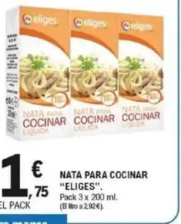 E.Leclerc ELIGES Nata para cocinar oferta