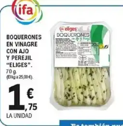 E.Leclerc ELIGES Boquerones en vinagre con ajo y perejil oferta