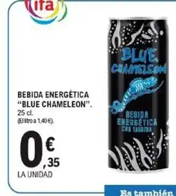 E.Leclerc BLUE CHAMELEON Bebida energética oferta