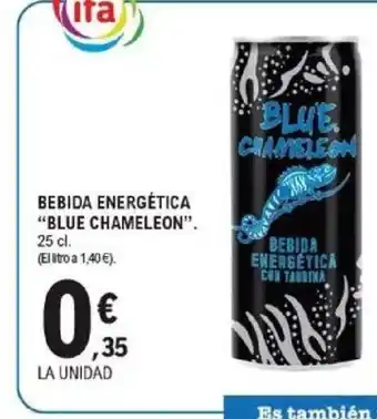 E.Leclerc BLUE CHAMELEON Bebida energética oferta