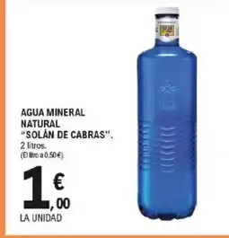 E.Leclerc SOLÁN DE CABRAS Agua mineral natural oferta