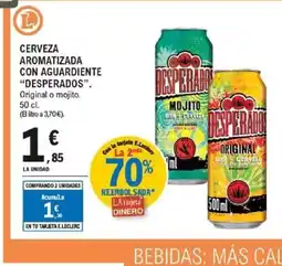 E.Leclerc DESPERADOS Cerveza aromatizada con aguardiente oferta