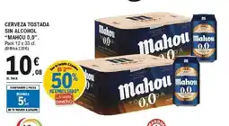 E.Leclerc MAHOU 0.0 Cerveza tostada sin alcohol oferta