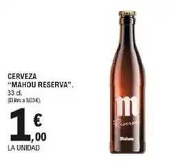 E.Leclerc MAHOU RESERVA Cerveza oferta