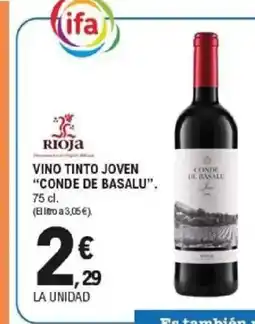 E.Leclerc CONDE DE BASALU Vino tinto joven oferta