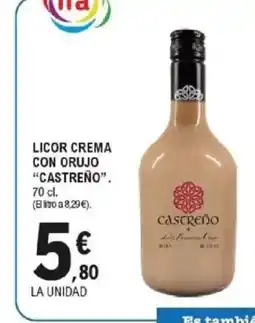 E.Leclerc CASTREÑO Licor crema con orujo oferta