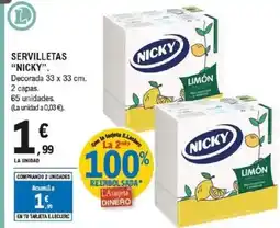 E.Leclerc NICKY Servilletas oferta