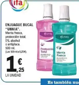 E.Leclerc UNNIA Enjuague bucal oferta