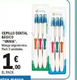 E.Leclerc UNNIA Cepillo dental básico oferta