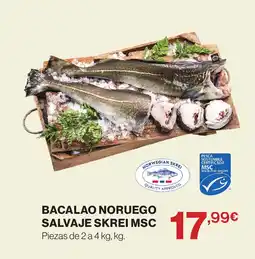 Supercor Bacalao noruego salvaje skrei msc oferta