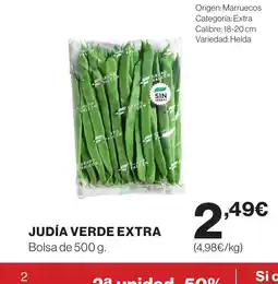 Supercor Judía verde extra oferta
