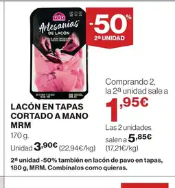 Supercor MRM Lacón en tapas cortado a mano oferta