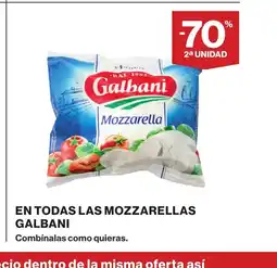 Supercor GALBANI En todas las mozzarellas oferta