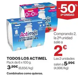 Supercor ACTIMEL Todos los oferta