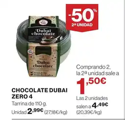 Supercor Chocolate dubai zero 4 oferta