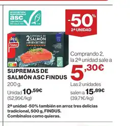 Supercor FINDUS Supremas de salmón asc oferta