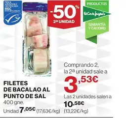 Supercor Filetes de bacalao al punto de sal oferta