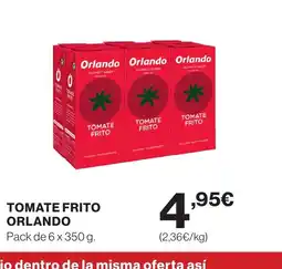Supercor ORLANDO Tomate frito oferta