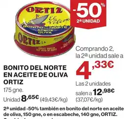 Supercor ORTIZ Bonito del norte en aceite de oliva oferta