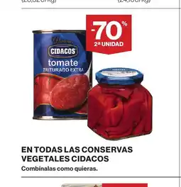Supercor CIDACOS En todas las conservas vegetales oferta