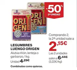 Supercor Legumbres luengo origen oferta