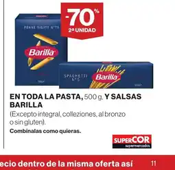 Supercor BARILLA En toda la pasta y salsa oferta