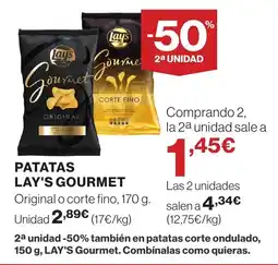 Supercor LAY'S GOURMET Patatas oferta