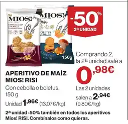 Supercor MIOS! RISI Aperitivo de maíz oferta