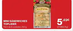 Supercor TOPLIDER Mini sandwiches oferta
