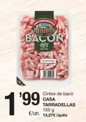 SPAR Fragadis Casa tarradellas - cintas de baco oferta