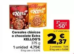 Carrefour Market Kellogg's - cereales clasicos o chocolate extra oferta