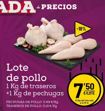 AhorraMas Lote de pollo 1kg oferta
