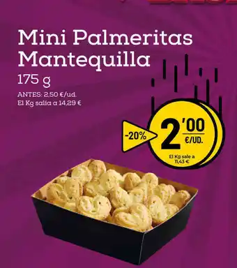 Mini Palmeritas Mantequilla 175g
