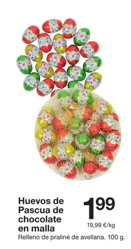Zeeman Huevos de Pascua de chocolate en malla oferta