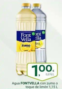Supermercados Dani FONTVELLA Agua con zumo o toque de limón oferta