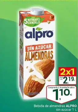Supermercados Dani ALPRO Bebida de almendras sin azúcar oferta