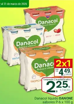 Supermercados Dani DANONE Danacol líquido sabores oferta