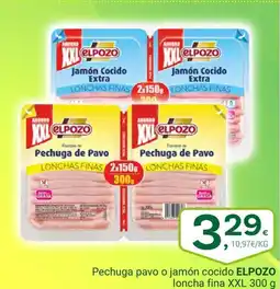 Supermercados Dani ELPOZO Pechuga pavo o jamón cocido loncha fina XXL oferta