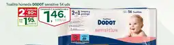 Supermercados Dani DODOT Toallita húmeda sensitive oferta