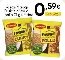 Cash FROIZ MAGGI Fideos Fusian curry o pollo oferta