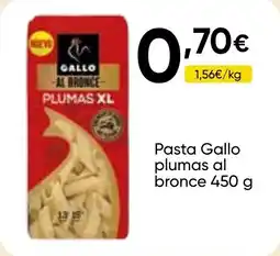 Cash FROIZ GALLO Pasta plumas al bronce oferta