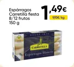Cash FROIZ CARRETILLA Espárragos fiesta 8/12 frutos oferta